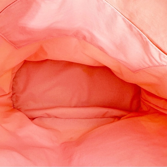 Lilly Pulitzer Vintage Pink/Lime Green Floral Flipflop Print Canvas Tote Bag - Picture 12 of 12